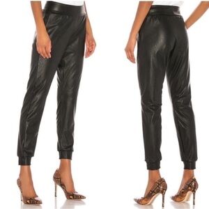 Commando | Women’s Black Vegan Leather Jogger Pants Size Small